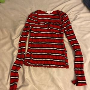 Striped long sleeve t shirt